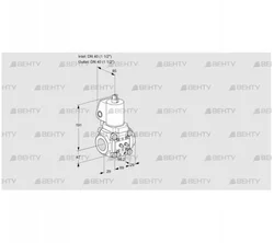 VAS2T40N/NQGL (88030312) Газовый клапан Kromschroder