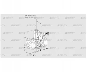 VAS240F/NK (88005378) Газовый клапан Kromschroder