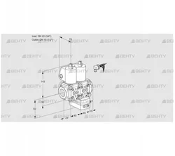 VCG1E20R/15R05NGEWL/PPPP/PPPP (88103403) Клапан с регулятором соотношения Kromschroder