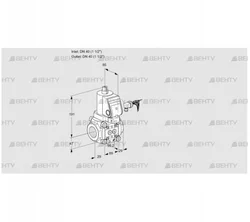 VAS240R/NKSR (88031084) Газовый клапан Kromschroder