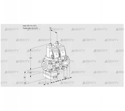 VCG1T15N/15N05GANVQSR/PPPP/PPPP (88104189) Клапан с регулятором соотношения Kromschroder