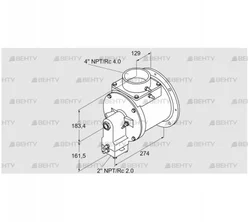 TJ28.0300-A1AHATND2E8XSB1 (85401232) Газовая горелка Kromschroder