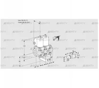 VCG1E25R/20R05NGEWL/PPPP/-3PP (88101965) Клапан с регулятором соотношения Kromschroder