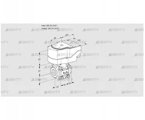 IFC1T20/20N05-15MMMM/40A2A (88303815) Регулирующий клапан с сервоприводом Kromschroder