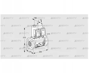 VCS6T65A05NLWSRE/MMMM/PPPP (88207664) Сдвоенный газовый клапан Kromschroder