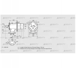 ZIO 200KB-100/85-(34)D (84199122) Газовая горелка Kromschroder