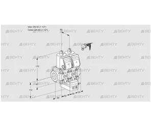 VCH2E40R/40R05NHEWR/PPPP/PPPP (88103409) Клапан с регулятором расхода Kromschroder