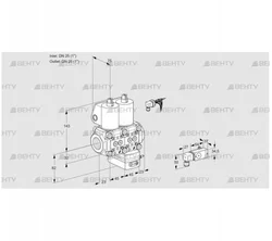 VCG1E25R/25R05NGEWL/PP2-/PPPP (88105640) Клапан с регулятором соотношения Kromschroder