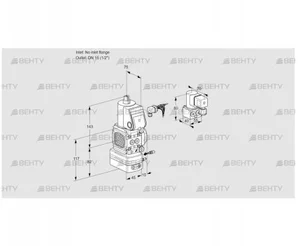 VAG1-/15R/NWBE (88005667) Газовый клапан с регулятором соотношения Kromschroder