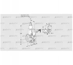 VAS115/10R/LW (88001363) Газовый клапан Kromschroder