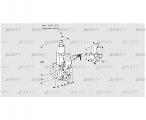 VAS115/10R/LW (88001363) Газовый клапан Kromschroder