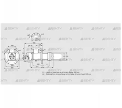 BIC 140RM-300/335-(48)E (84035045) Газовая горелка Kromschroder