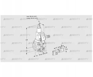 VAS120R/LWGR (88008782) Газовый клапан Kromschroder