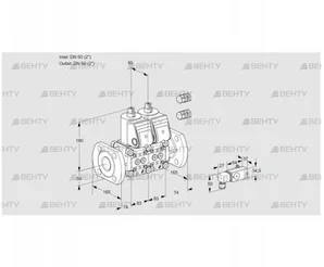 VCS3E50F/50F05NNKR3/2--3/PPPP (88103587) Сдвоенный газовый клапан Kromschroder