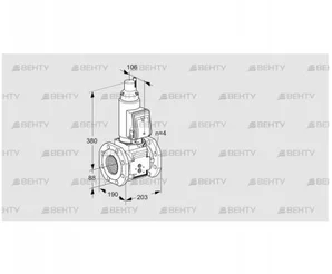 VAS7T80A05LQGRB/MP/PP (88203938) Газовый клапан Kromschroder