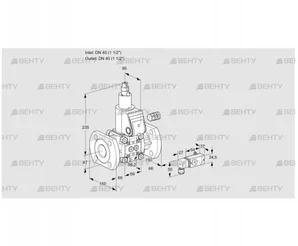 VAS240F/LW (88023892) Газовый клапан Kromschroder