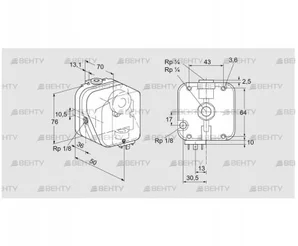 DG 10U-5 (84447306) Датчик-реле давления газа Kromschroder