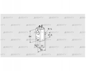 DG 40VC8D-5W (84448870) Датчик-реле давления газа Kromschroder