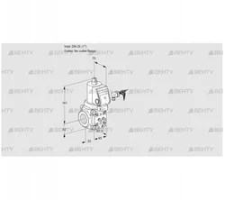 VAS125/-R/NWSR (88015935) Газовый клапан Kromschroder