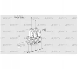 VCS1E20R/20R05NNQR3/PPPP/PPPP (88101938) Сдвоенный газовый клапан Kromschroder