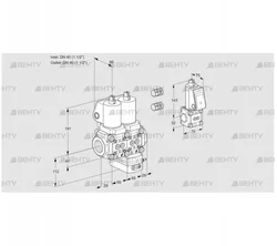 VCG2E40R/40R05NGKWSL3/PPBS/MMMM (88103208) Клапан с регулятором соотношения Kromschroder