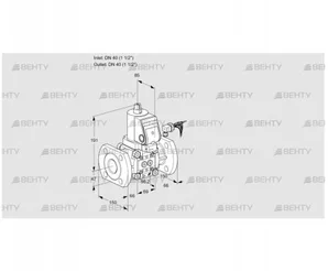 VAS240F/NWSR (88004865) Газовый клапан Kromschroder