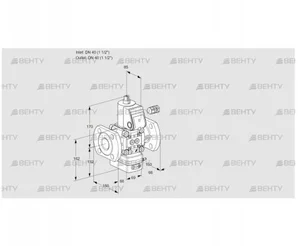 VAV240F/NQAK (88024002) Газовый клапан с регулятором соотношения Kromschroder