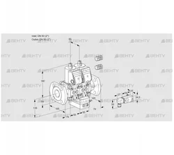 VCV3E50F/50F05NVKWR3/2-PP/PPPP (88103932) Клапан с регулятором соотношения Kromschroder