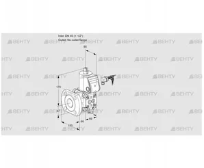 VAS240/-F/NW (88007697) Газовый клапан Kromschroder