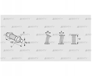 EKO 15RA (03262041) Газовый компенсатор Kromschroder