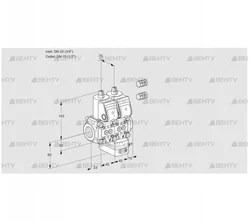 VCG1E20R/15R05NGEWR3/PPPP/PPPP (88100976) Клапан с регулятором соотношения Kromschroder