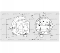 DL 3KG-3WZ (84444603) Датчик-реле давления воздуха Kromschroder