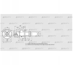 BIC 80HM-250/285-(35)F (84032136) Газовая горелка Kromschroder