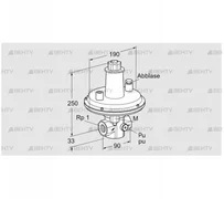 VAR 25R05-2Z (86054015) Стабилизатор давления Kromschroder