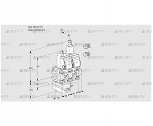 VCG3E50R/50R05GELWR3/PPPP/PPPP (88105397) Клапан с регулятором соотношения Kromschroder