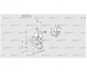 VAD115R/NW-50B (88000656) Газовый клапан с регулятором давления Kromschroder