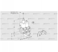 VCG2E40R/40R05LGEWL/PP2-/2--3 (88104471) Клапан с регулятором соотношения Kromschroder