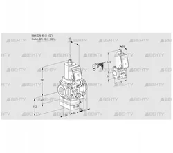 VAG2E40R/40R05GEVWSR/PP/ZS (88107413) Газовый клапан с регулятором соотношения Kromschroder