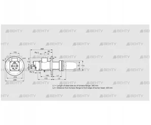 BIC 80HM-300/335-(35)F (84032045) Газовая горелка Kromschroder