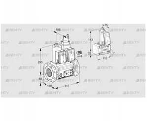 VCS780F05NLWR3E/PPPP/PPZ- (88206570) Сдвоенный газовый клапан Kromschroder