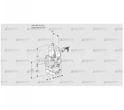 VAD115R/NQ-25B (88030277) Газовый клапан с регулятором давления Kromschroder