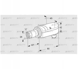 UVS 10L0G1 (84315201) УФ датчик пламени Kromschroder