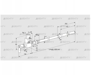 ZMIC 28G1200R (84235127) Пилотная горелка Kromschroder