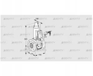 VAS665F05LWGRE/PP/PP (88204168) Газовый клапан Kromschroder