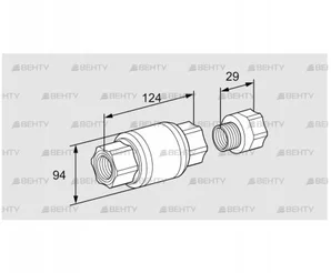 GRS 40R (03150670) Обратный газовый клапан Kromschroder