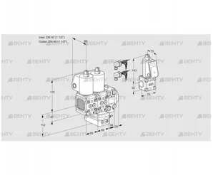 VCG2E40R/40R05FNGEVQL6/PPBS/PPPP (88103806) Клапан с регулятором соотношения Kromschroder