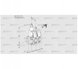 VCS1E15R/15R05LNWR/PPPP/PPPP (88100924) Сдвоенный газовый клапан Kromschroder