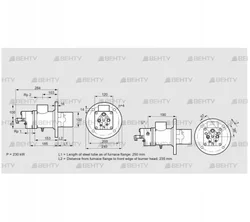 BIO 100KB-250/235-(41E)E (84199041) Газовая горелка Kromschroder