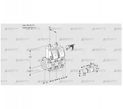 VCS1E25R/25R05NNWR/PP-3/1--3 (88103663) Сдвоенный газовый клапан Kromschroder