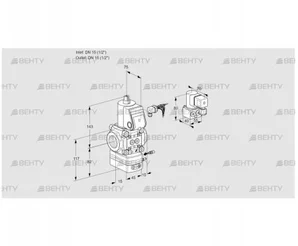 VAG115R/NWBE (88019023) Газовый клапан с регулятором соотношения Kromschroder